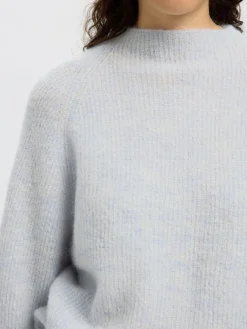 naisten neulepusero, SLFSIA RAS LS KNIT T-NECK><noscript><img width=