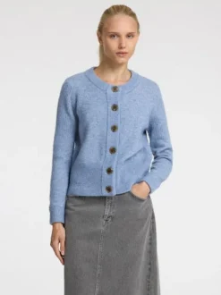 naisten neuletakki, SLFSIA RAS LS KNIT CARDIGAN>Selected Femme Clearance