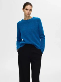Naisten Neulepaita, Lulu LS Knit O-Neck>Selected Femme Clearance