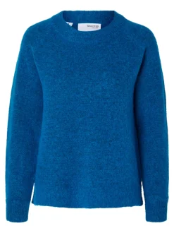 Naisten Neulepaita, Lulu LS Knit O-Neck>Selected Femme Clearance