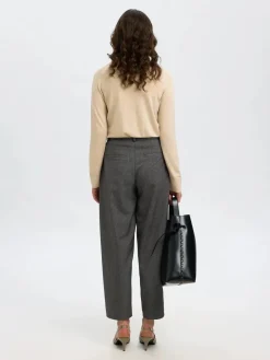 Naisten Neulepaita, Slfthea LS Knit Merino O-Neck Noos>Selected Femme Discount