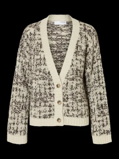 naisten neuletakki, SLFLINDSAY LS KNIT V-NECK CARDIGAN><noscript><img width=