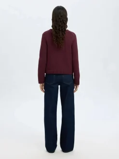 naisten neuletakki, SLFIVY LS KNIT O-NECK CARDIGAN NOOS>Selected Femme