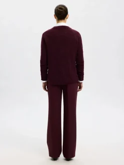 Naisten Neulepaita, Lulu LS Knit O-Neck>Selected Femme