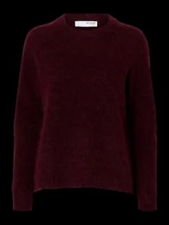Naisten Neulepaita, Lulu LS Knit O-Neck><noscript><img width=