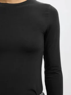 naisten paita SLFMANJA LS O-NECK NOOS, musta><noscript><img width=