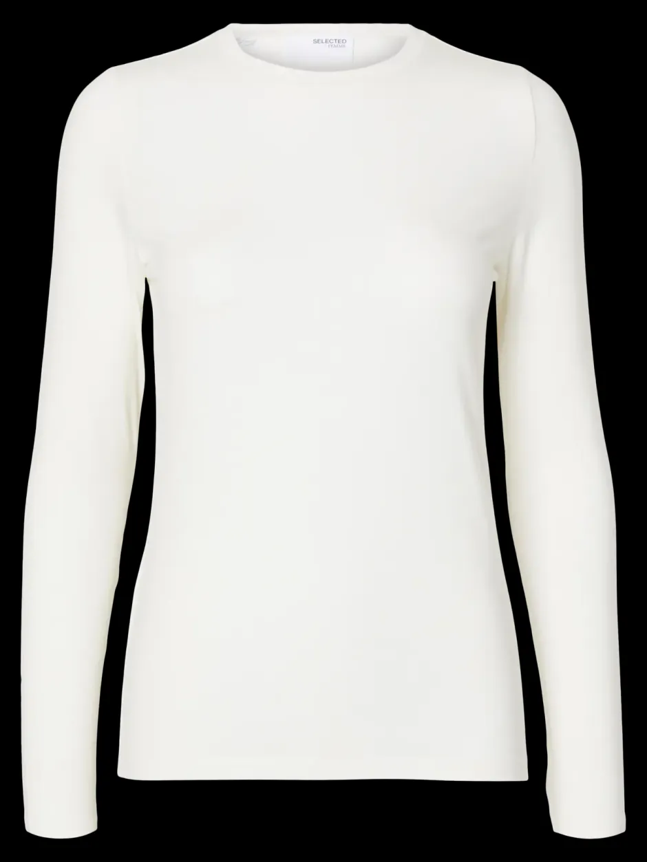 naisten paita SLFMANJA LS O-NECK NOOS,>Selected Femme