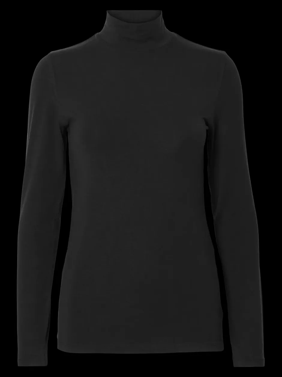 Naisten Paita, SLFMANJA LS HIGH NECK NOOS>Selected Femme Best