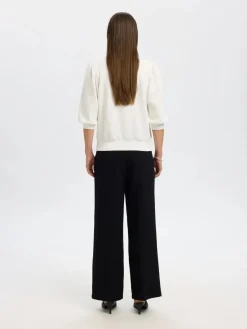 Naisten Pusero, SLFTENNY 3/4 SWEAT TOP NOOS>Selected Femme Online