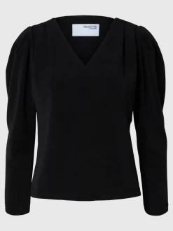 Naisten Pusero, SLFFNEJA LS V-NECK TOP><noscript><img width=