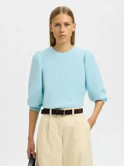 Naisten Pusero SLFTENNY 3/4 SWEAT TOP NOOS,>Selected Femme Hot