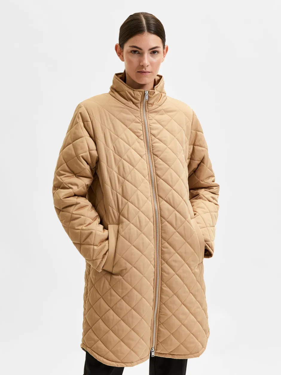 Naisten Tikkitakki SLFFILLY QUILTED COAT B>Selected Femme Clearance