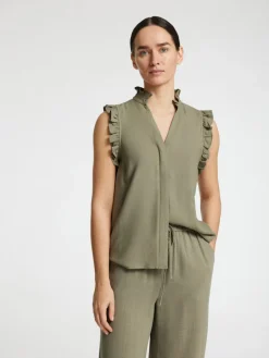 naisten toppi, SLFVIVA SL RUFFLE TOP><noscript><img width=