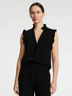 naisten toppi, SLFVIVA SL RUFFLE TOP>Selected Femme