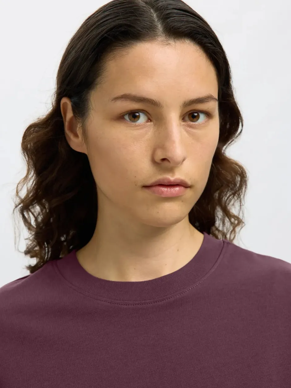 Naisten T-Paita, SLFESSENTIAL SS BOXY TEE NOOS>Selected Femme Discount