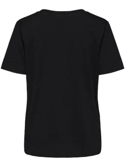 Naisten T-paita, SLFSTANDARD SS V-NECK TEE><noscript><img width=