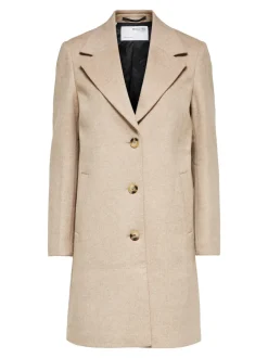 Naisten Villakangastakki, New Sasja Wool Coat><noscript><img width=