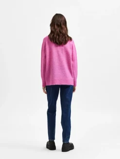 Naisten Villapaita SLFLULU LS KNIT HIGH NECK NOOS>Selected Femme Discount