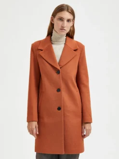 Naisten Villakangastakki, New Sasja Wool Coat>Selected Femme Discount