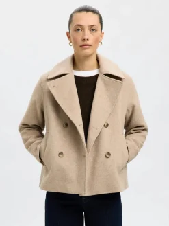 naisten villakangastakki, SLFALMA LANO JACKET>Selected Femme Best