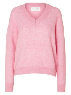 neule, SLFMALINE LS KNIT V-NECK><noscript><img width=