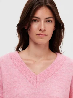 neule, SLFMALINE LS KNIT V-NECK><noscript><img width=