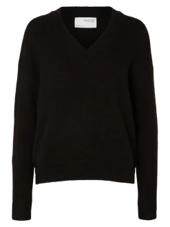 neule, SLFMALINE LS KNIT V-NECK><noscript><img width=