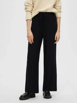 pellavahousut, SLFVIVA-GULIA MW LONG LINEN PANT NOOS>Selected Femme