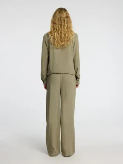 pellavahousut, SLFVIVA-GULIA MW LONG LINEN PANT NOOS>Selected Femme