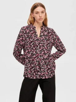 pusero, SLFMIVI LS AOP TOP B>Selected Femme New