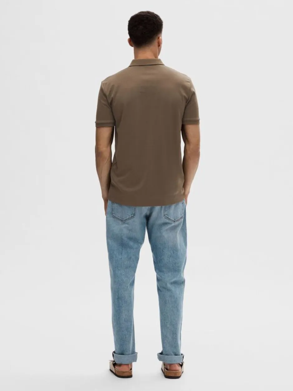 Homme Fave Zip Polo>Selected Hot