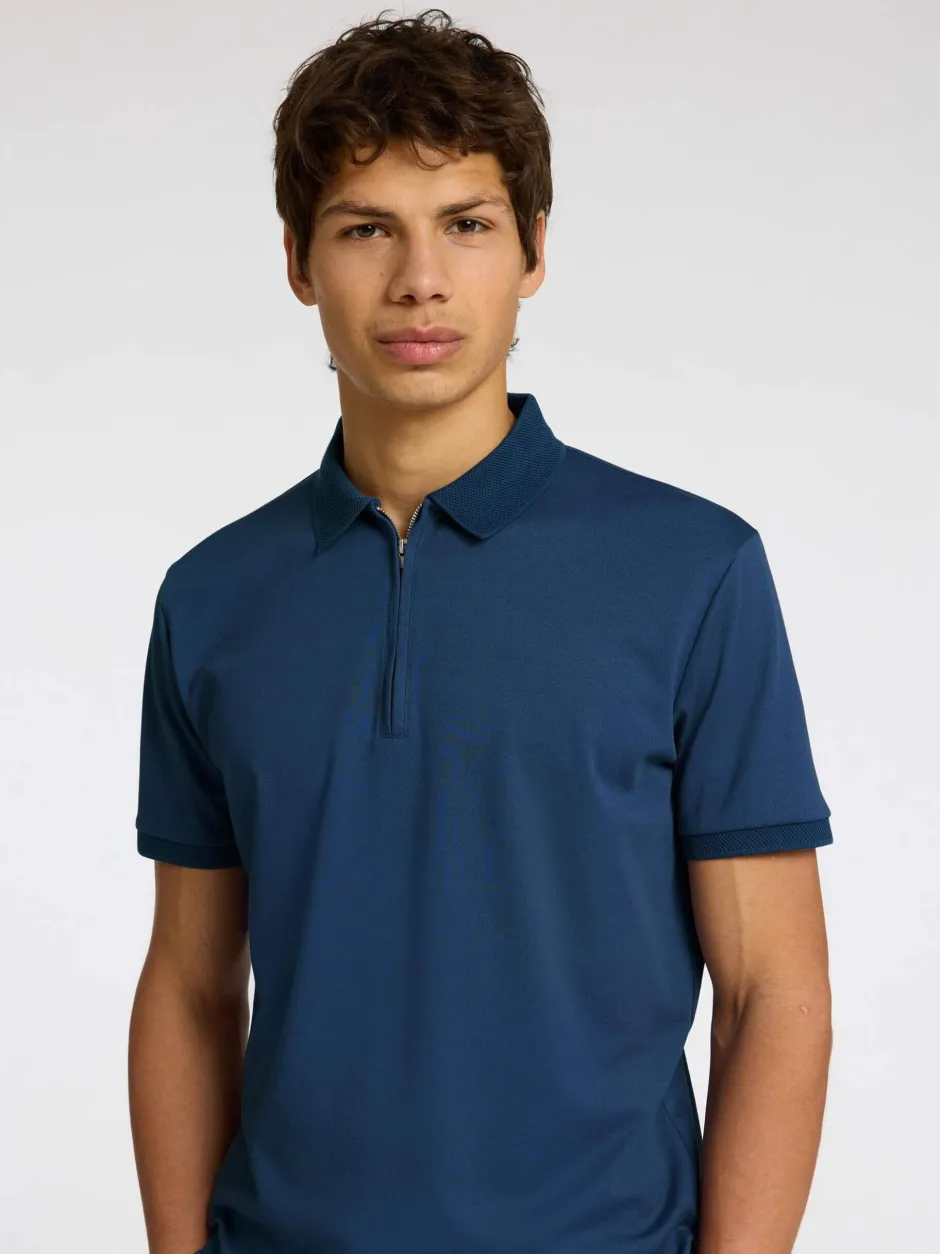 Homme Fave Zip Polo>Selected Outlet