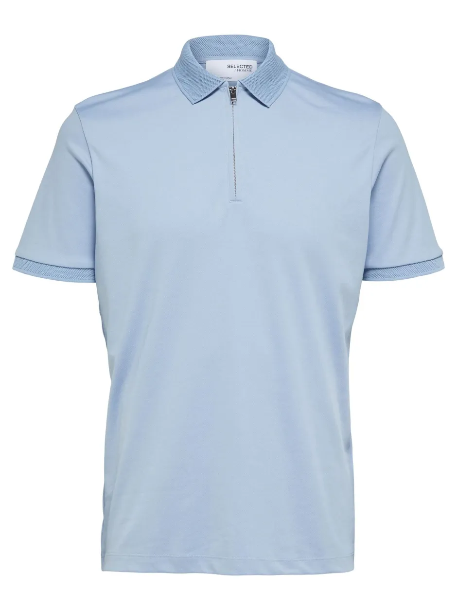 Homme Fave Zip Polo>Selected Discount