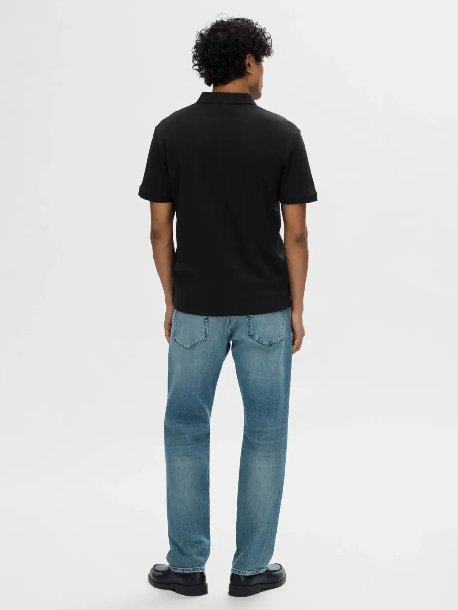 Homme Fave Zip Polo>Selected New