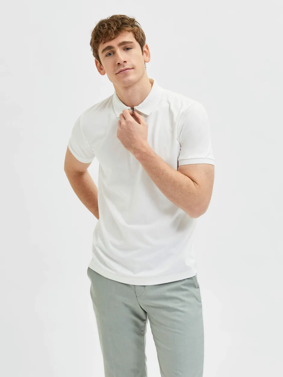 Homme Fave Zip Polo>Selected Clearance