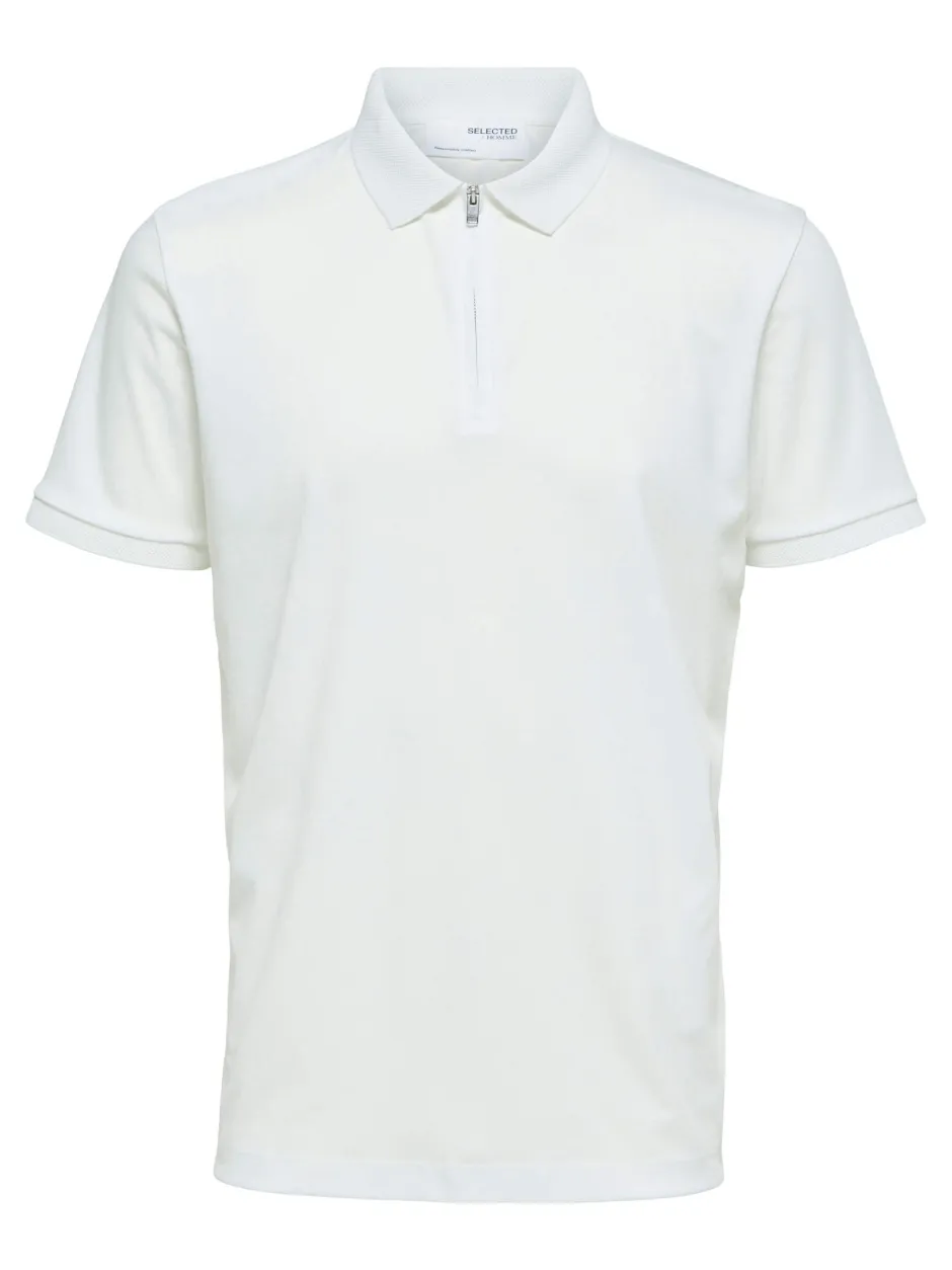 Homme Fave Zip Polo>Selected Clearance