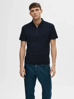 Homme Fave Zip Polo>Selected