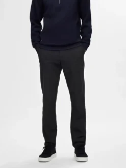 housut, MILES BRUSHED PANTS>Selected Hot