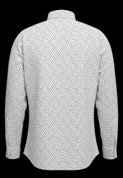 kauluspaita SLHSLIM-Performance Shirt LS AOP, Bright White Multi D>Selected Online