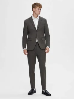 Miesten Bleiseri, SLIM AITOR JERSEY BLAZER NOS Ruskea Kuosi><noscript><img width=