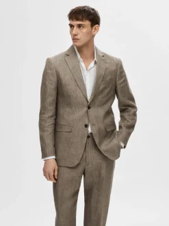 Miesten Bleiseri, REGULAR WILL LINEN BLZ NOS>Selected Online