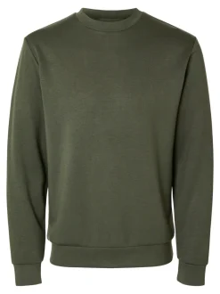 miesten college, MANUEL SOFT CREW NECK Armeijanvihreä><noscript><img width=