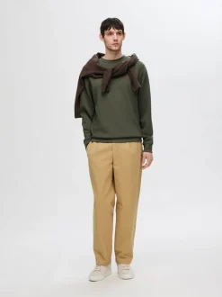 miesten college, MANUEL SOFT CREW NECK Armeijanvihreä><noscript><img width=