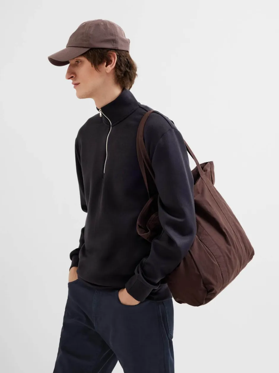 miesten collegepusero, MANUEL SOFT ZIP HIGH NEW SWEAT>Selected Discount