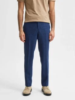 Miesten Housut AD-SLHSLIM-OASIS BLUE TRS B Indigo>Selected Outlet