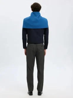 miesten housut, REG TAPRED LEROY PLEAT>Selected Discount