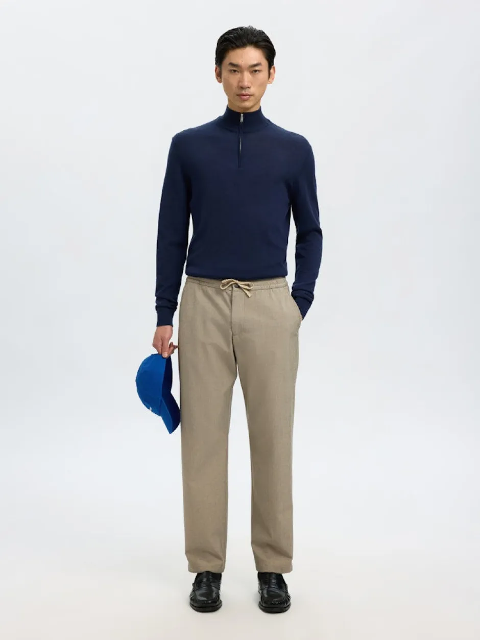 miesten housut SLH196-Straight Robert String Pant,>Selected Best