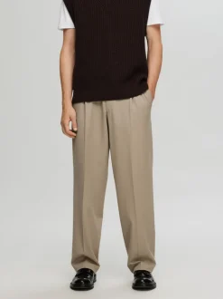 miesten housut, SLH LOOSE FINN FLEX PANTS>Selected