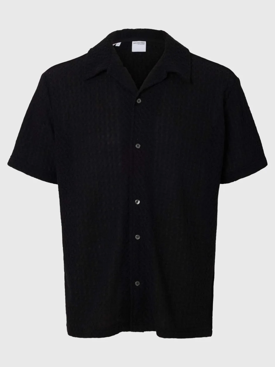 miesten kauluspaita, RELAX BANE SS JERSEY SHIRT>Selected Discount
