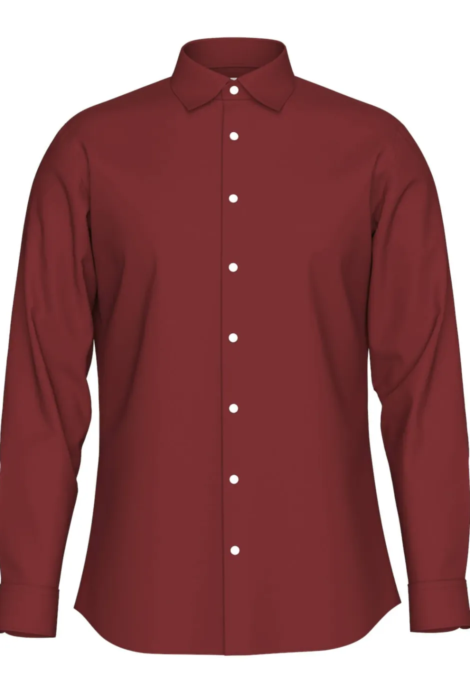 miesten kauluspaita, SLIM PERFORMANCE SHIRT SYRAH>Selected Hot